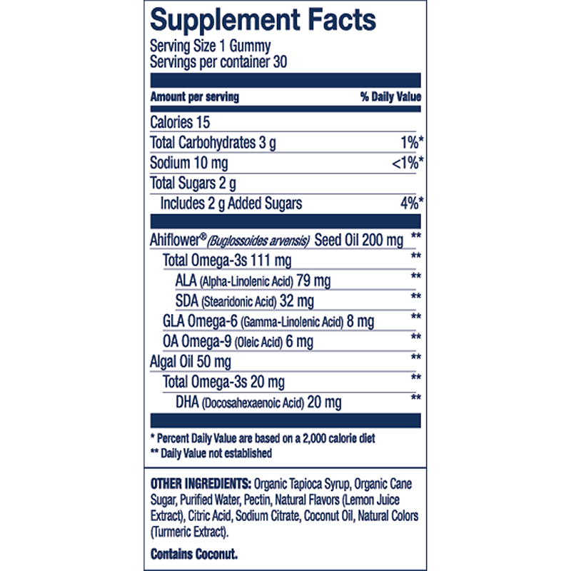 Wiley's Finest Vegan Omega-3 Gummies for Kids