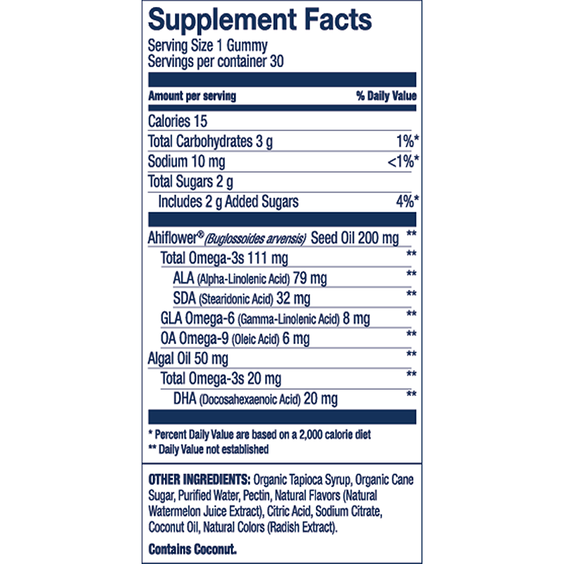 Wiley's Finest Vegan Omega-3 Gummies for Kids