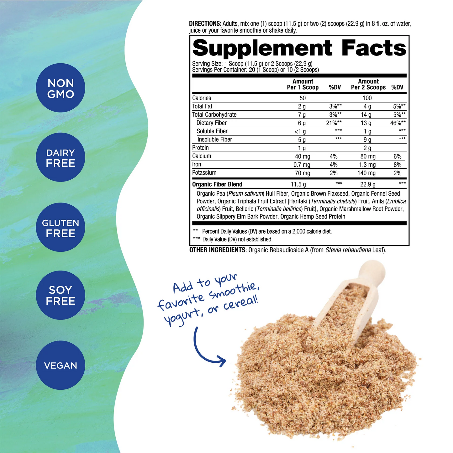 Vital Planet Vital Fiber - From Flax, Pea & Hemp