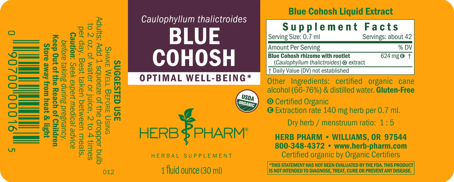 Herb Pharm Blue Cohosh 1 fl oz.