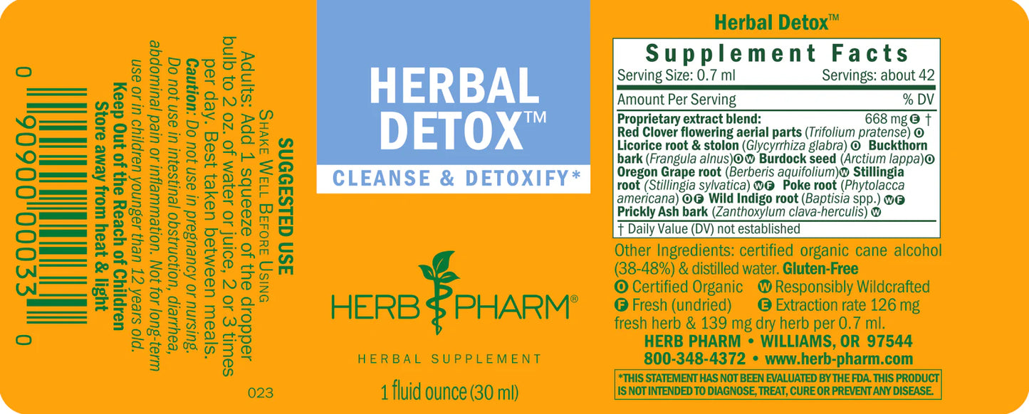 Herb Pharm Herbal Detox™ 1 fl oz.