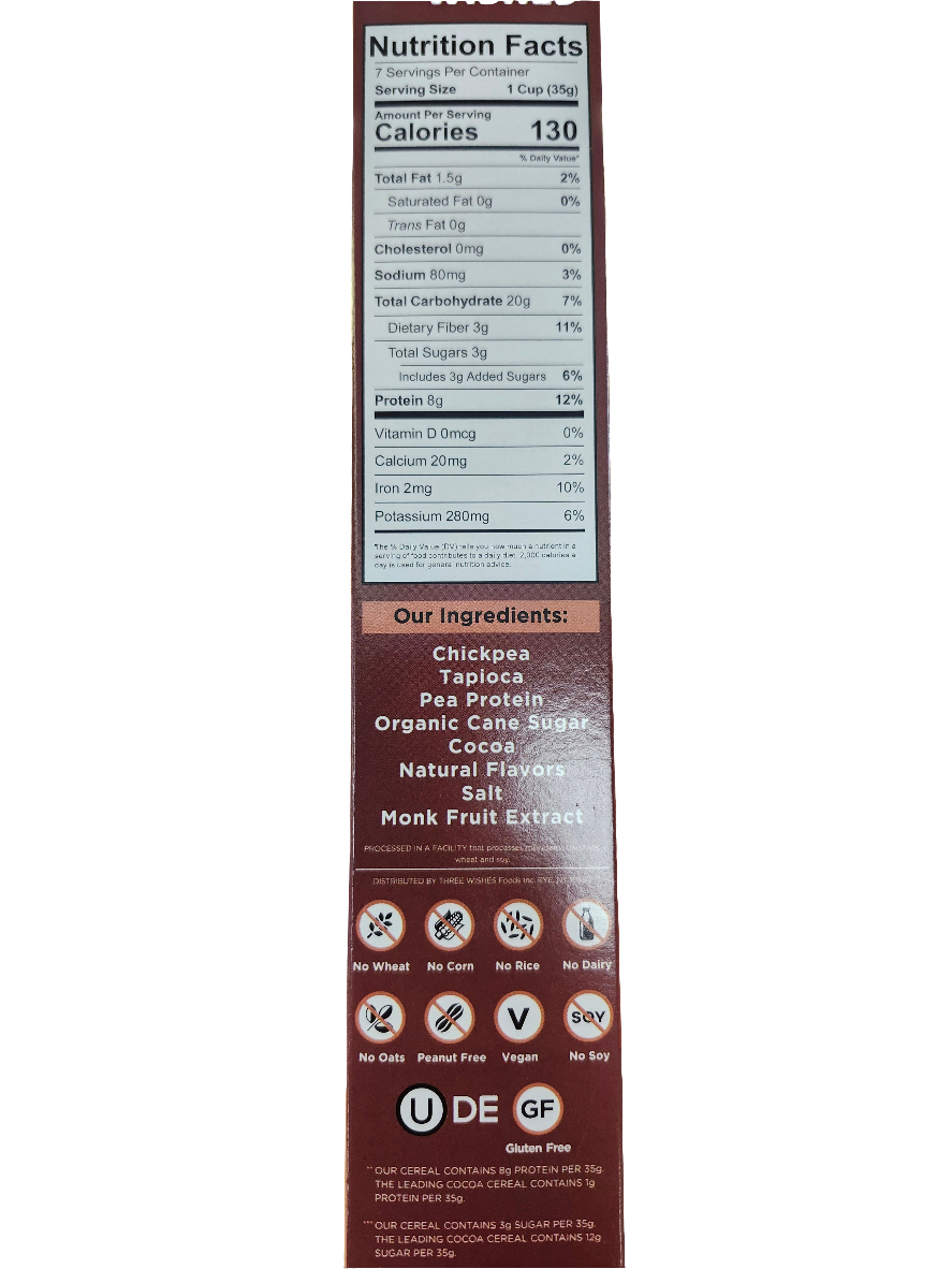 Three Wishes Cocoa Grain Free Cereal