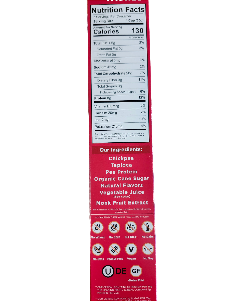 Three Wishes Fruity Grain Free Cereal