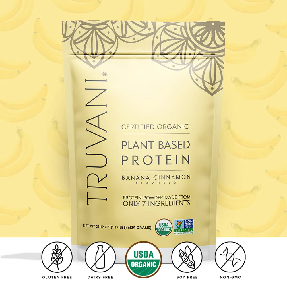 Truvani Plant Based Protein Powder (Banana Cinnamon) Single Serve