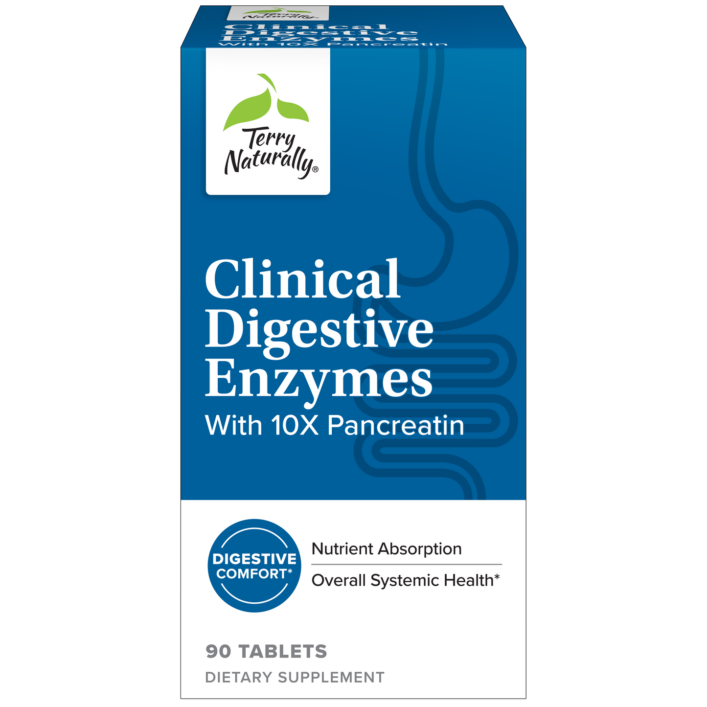 Terry Naturally Clinical Digestive Enzymes With 10x Pancreatin (90 tabs)