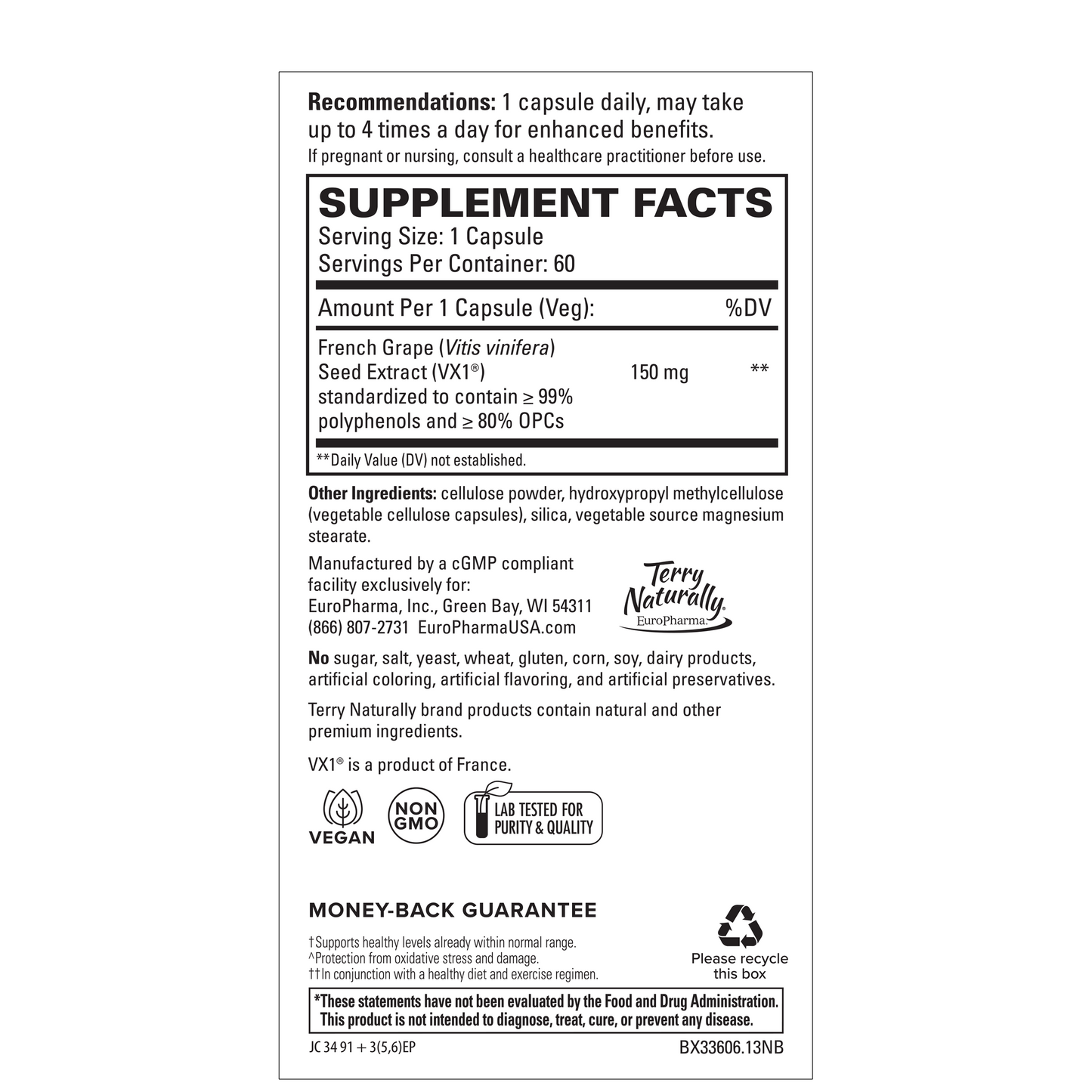Terry Naturally Clinical OPC 150mg