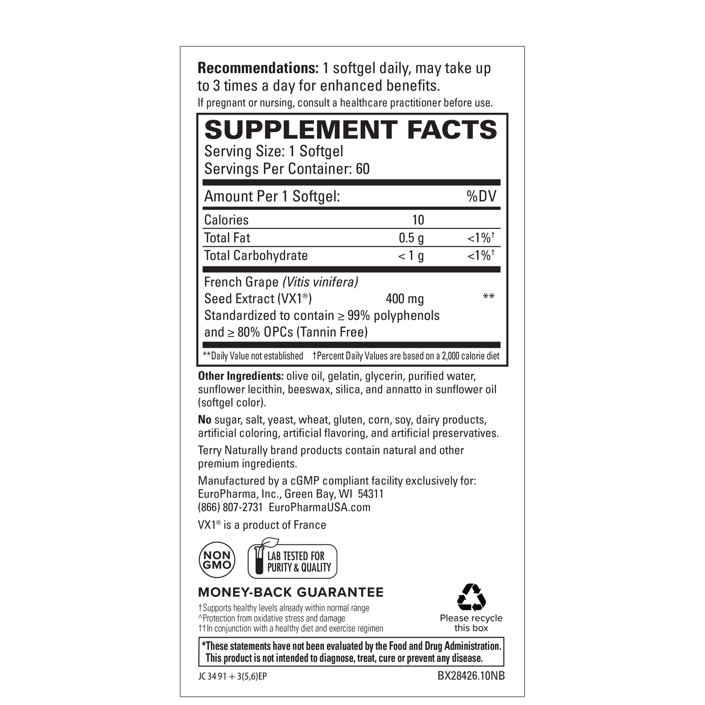 Terry Naturally Clinical OPC® Extra Strength (60 Softgels)