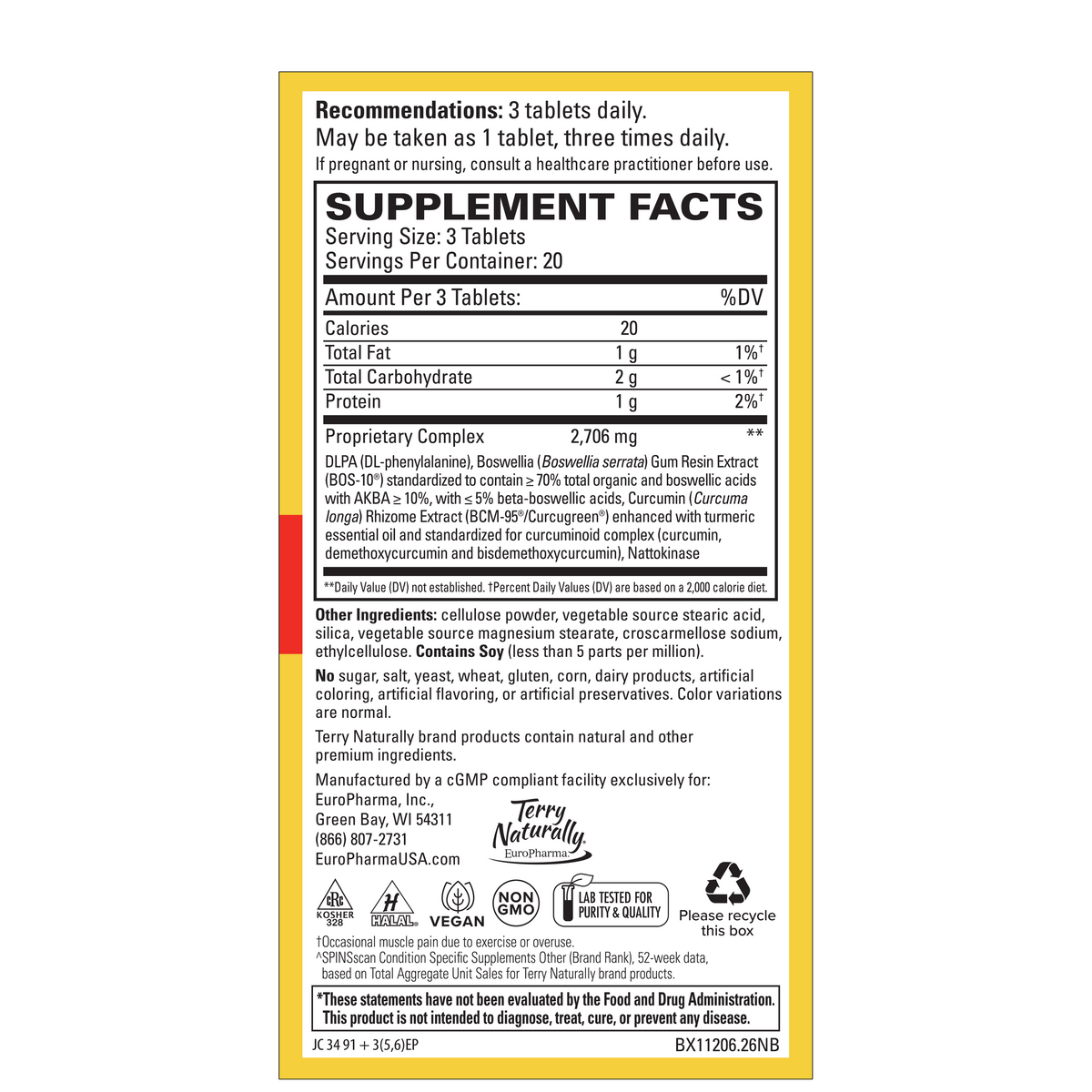 Terry Naturally Curamin® Extra Strength