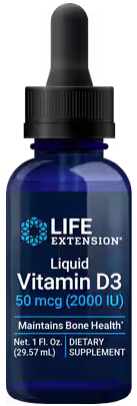 Life Extension Liquid Vitamin D3 50 mcg (2000 IU)