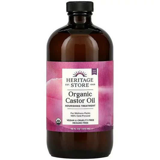 Heritage Castor Oil (Hexane-Free Cold-Presssed)