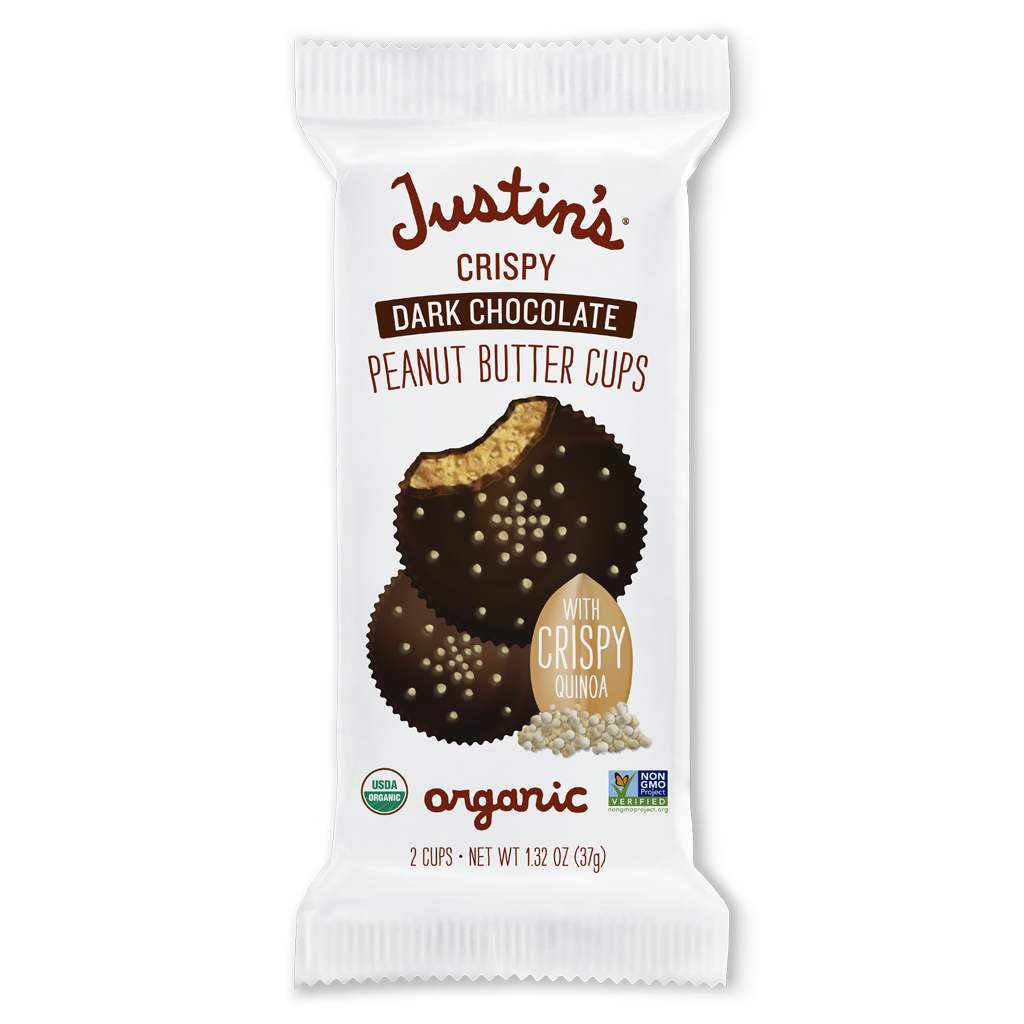 Justin's Dark Chocolate Crispy Peanut Butter Cups (2 cups)