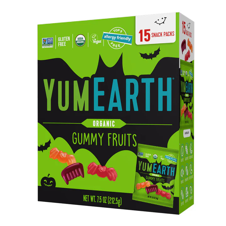 Yumearth Halloween Organic Halloween Gummy Fruits Box