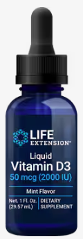 Life Extension Liquid Vitamin D3 (Mint)