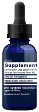 Life Extension Liquid Vitamin D3 (Mint)