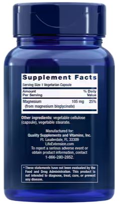 Life Extension Magnesium Glycinate (90 Veg Caps)