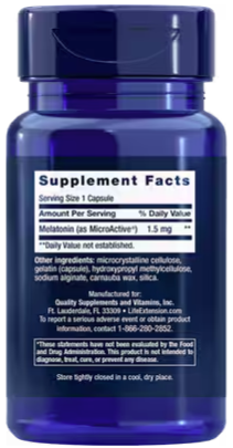 Life Extension Melatonin IR/XR