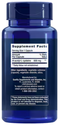 Life Extension N-Acetyl-L-Cysteine (NAC) 600 mg