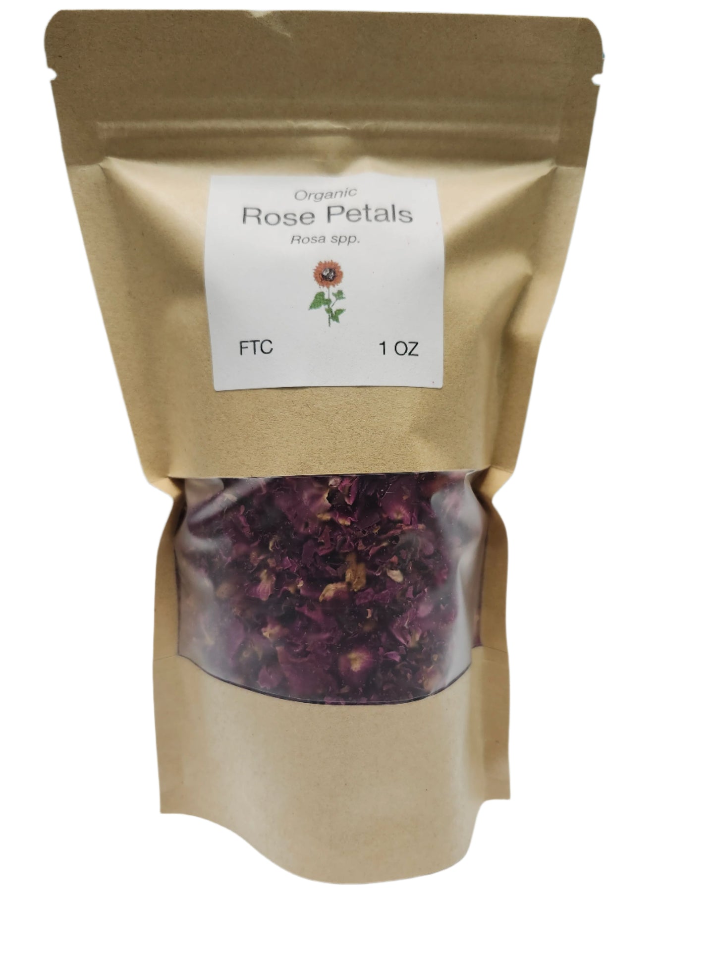 Red Rose Petals Organic