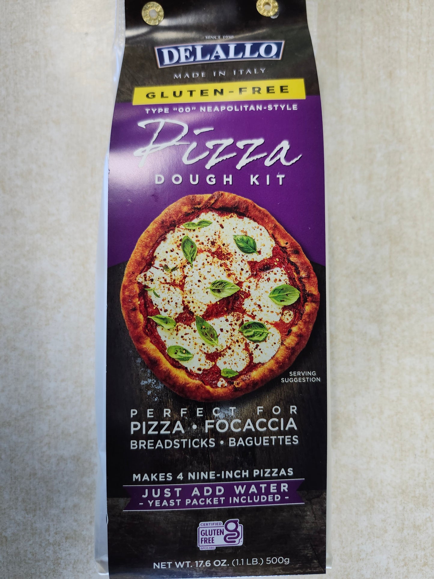 Delallo Gluten Free Pizza Dough Kit 17.6oz