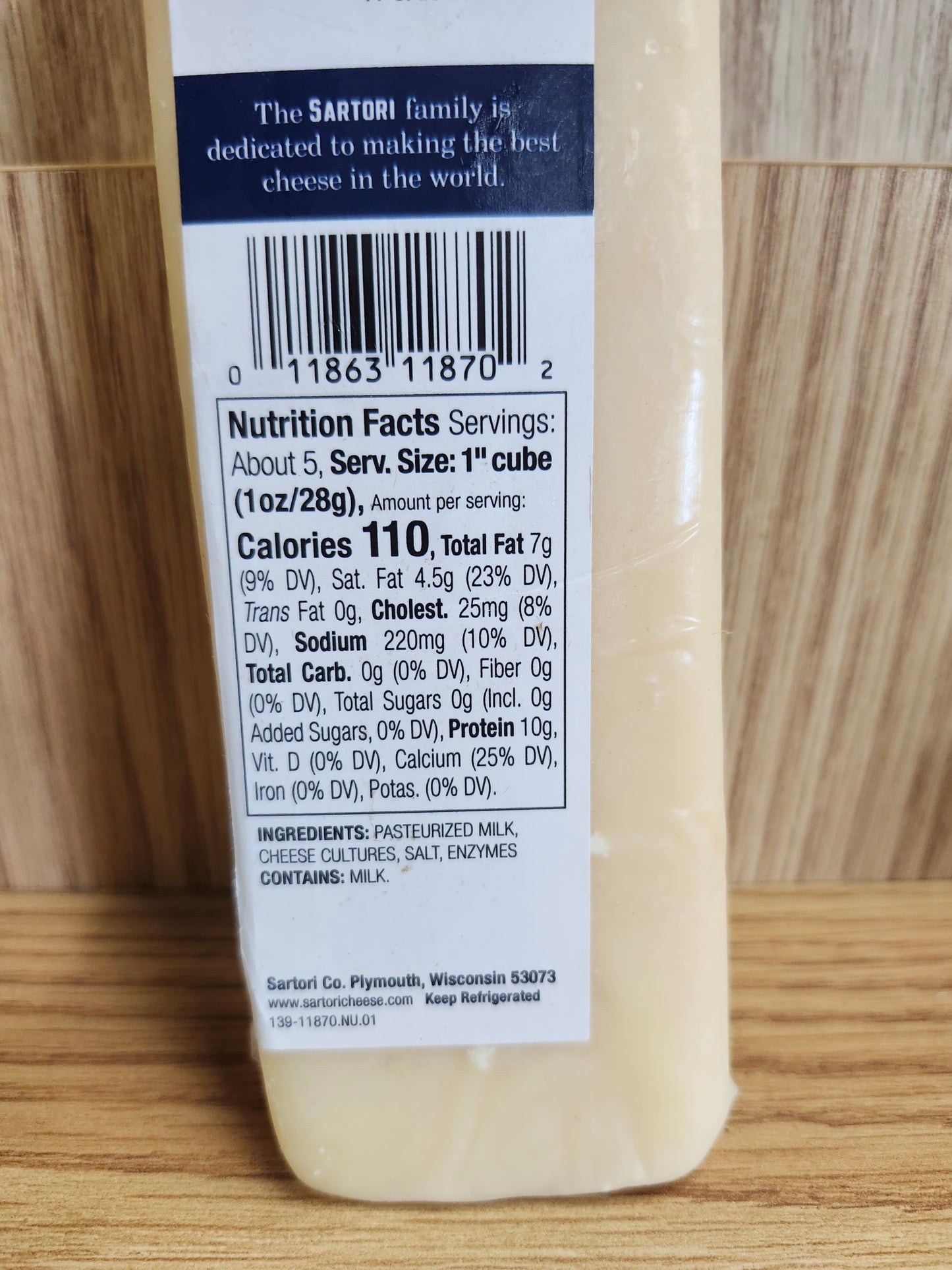 Sartori Sarvecchio Parmesan Cheese 5.3oz