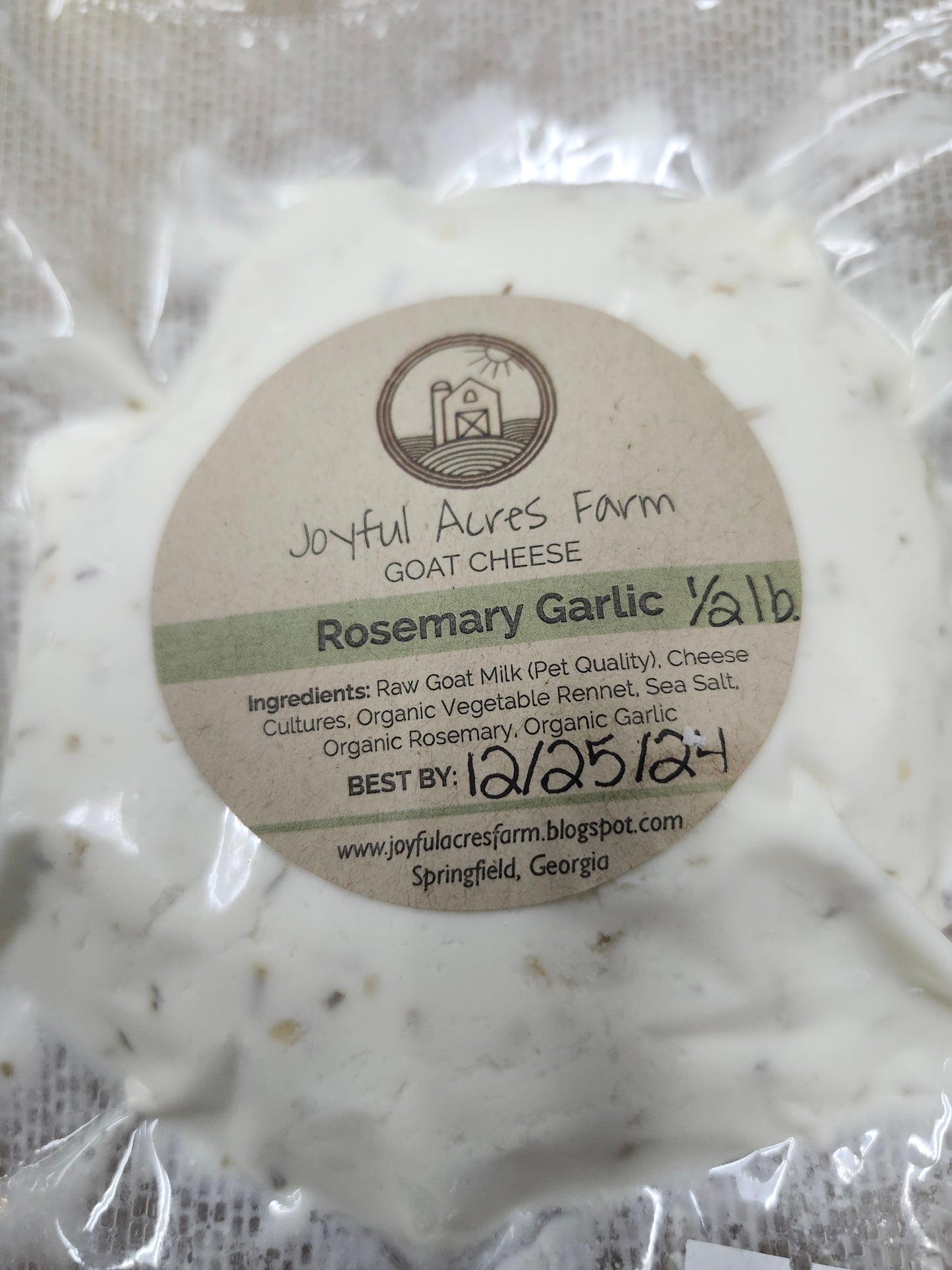 Joyful Acres Farm Goat Cheese