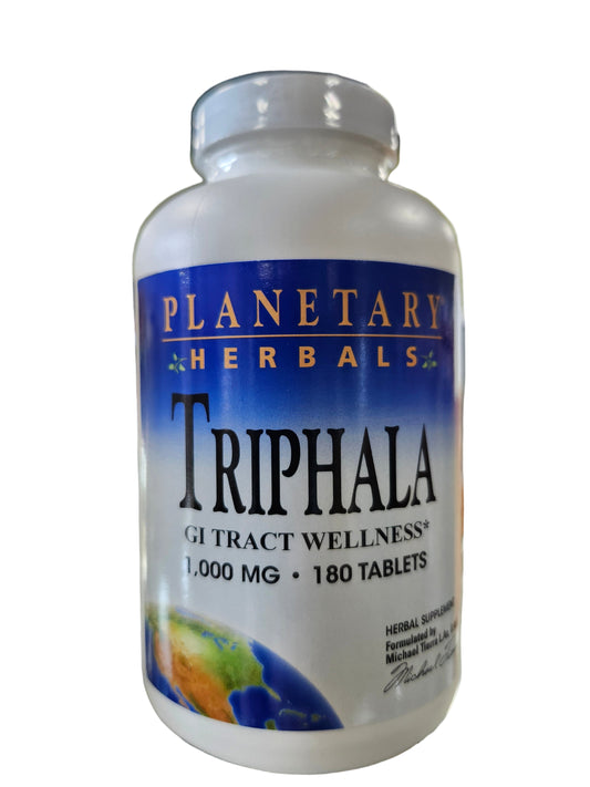 Planetary Herbals Triphala 1000mg (180 Tablets)