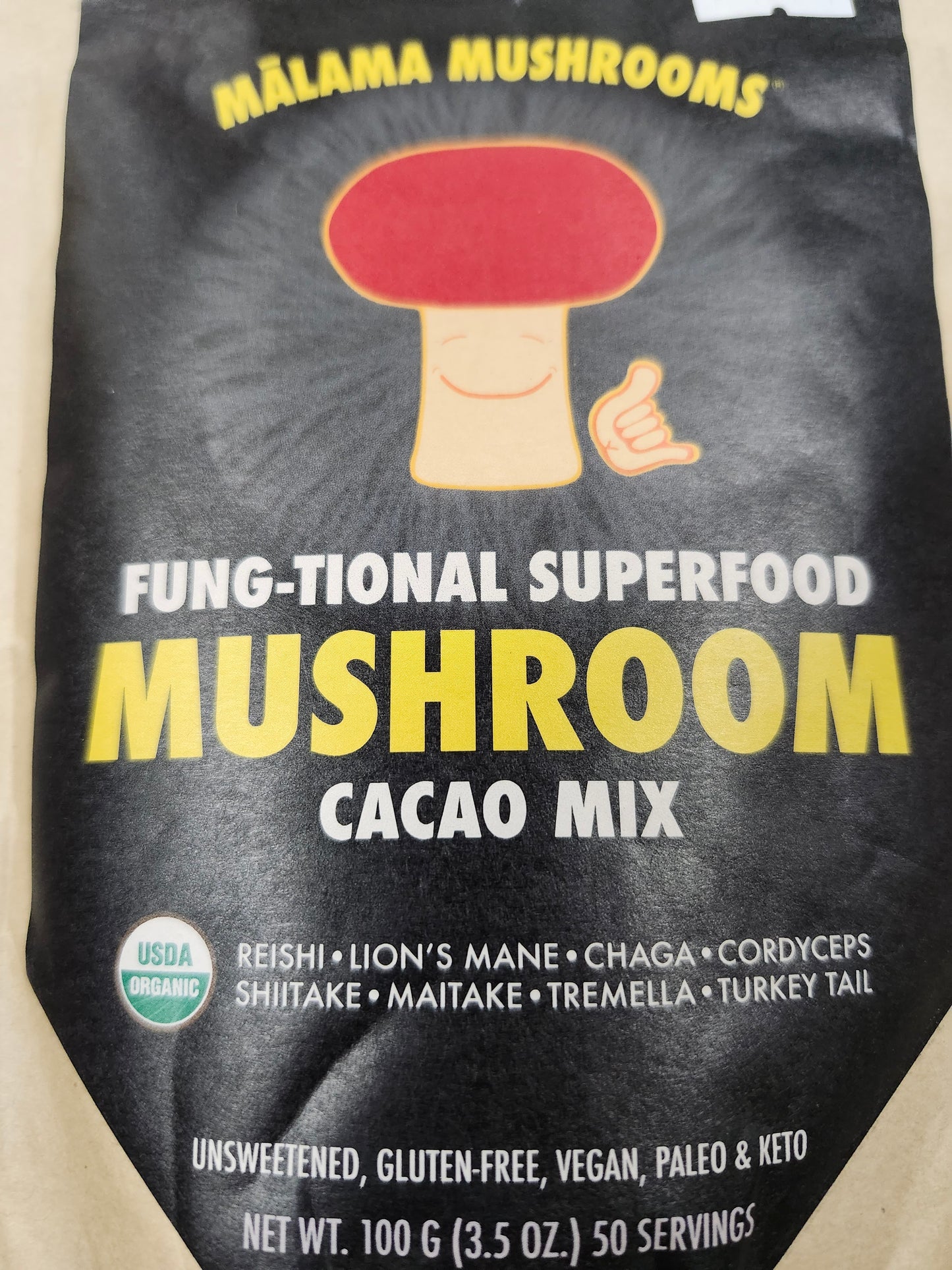 Malama Mushroom Powder mix (Cacao) 3.5oz