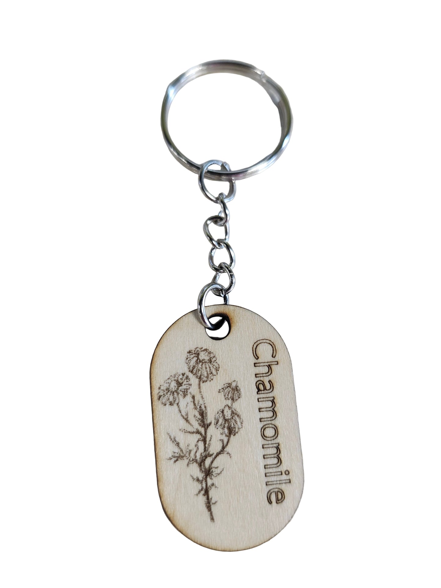Fine Thymes Wood Keychain
