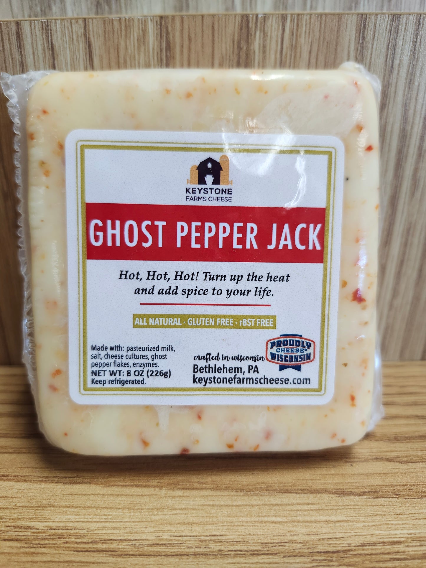 Keystone Farms Cheese Ghost Pepper Jack Cheese 8oz
