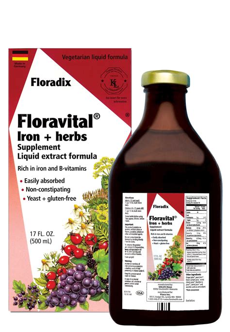 Floradix & Floravital Liquid Irons + Herbs