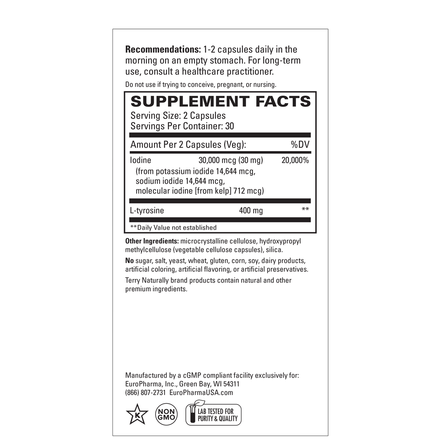 Terry Naturally Thyroid Care™* (60 Caps)