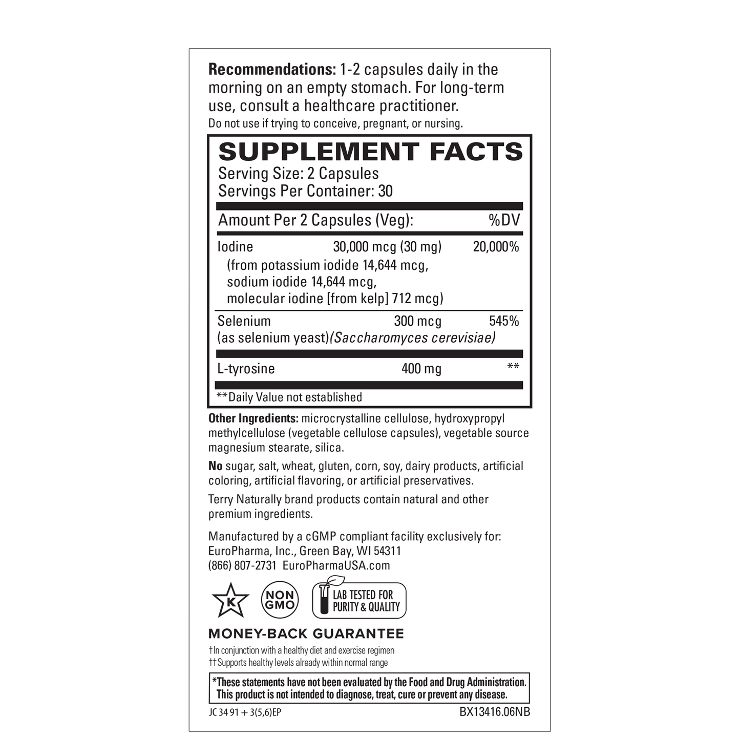 Terry Naturally Thyroid Care™* Plus (60 Caps)