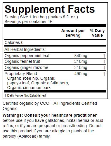 Traditinal Medicinal Belly Comfort® Peppermint Tea