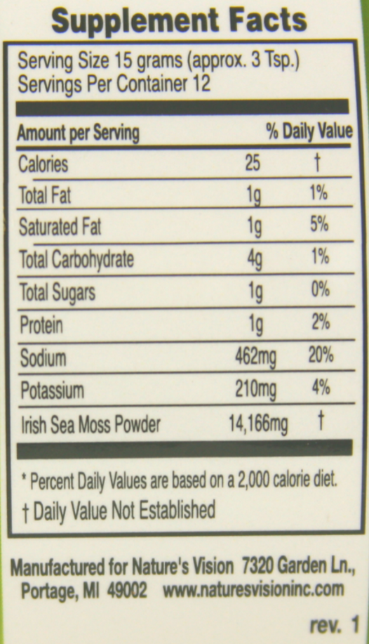 Irish Sea Moss