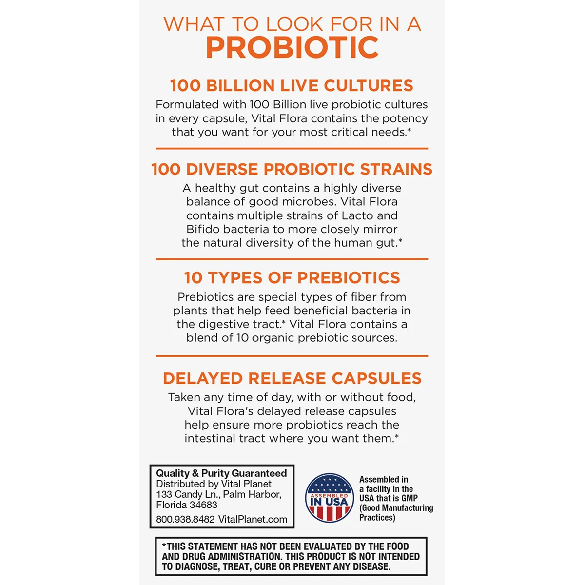 Vital Flora Advanced Biome Probiotic (Shelf Stable)