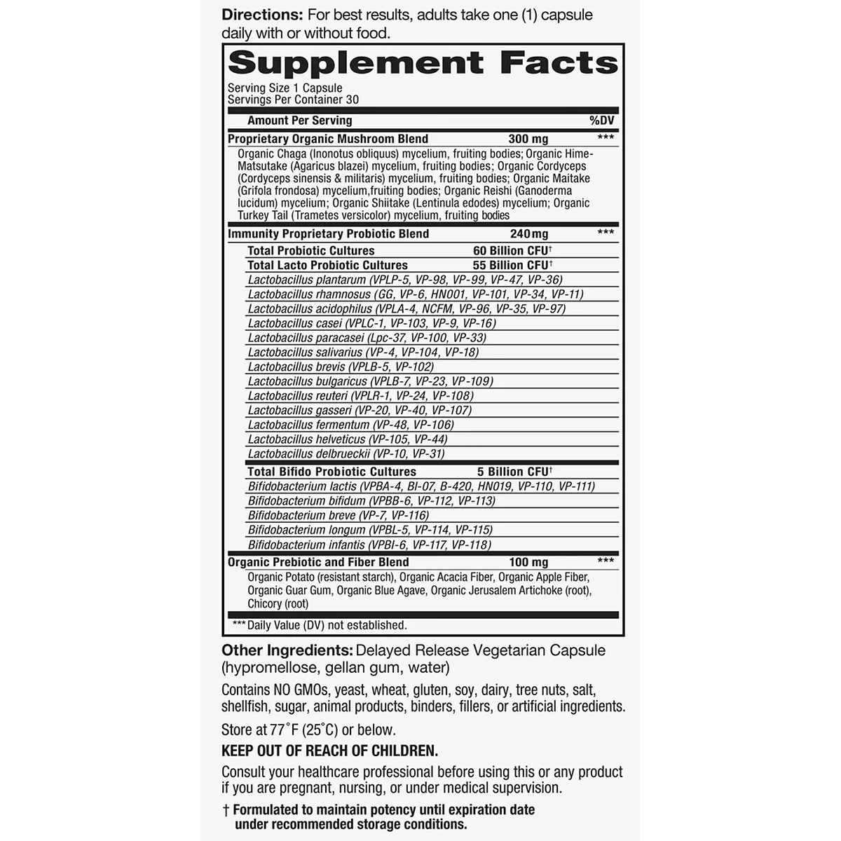 Vital Flora Immune Biome Probiotic (Shelf Stable)