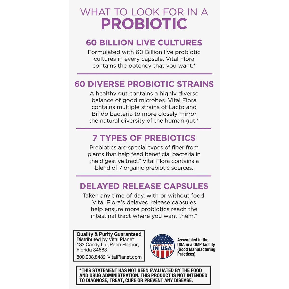 Vital Flora Women 55+ Daily Probiotic (Shelf Stable)