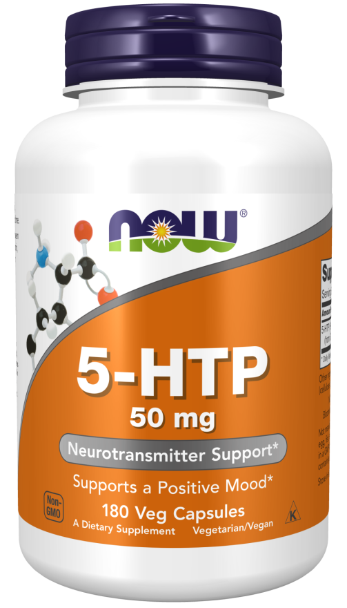 NOW 5-HTP 50 mg (180 Veg Caps)