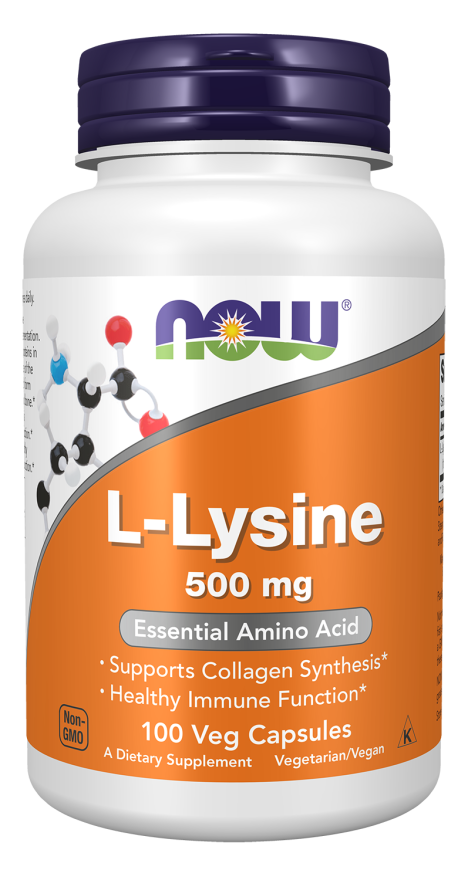 NOW L-Lysine 500 mg Veg Capsules