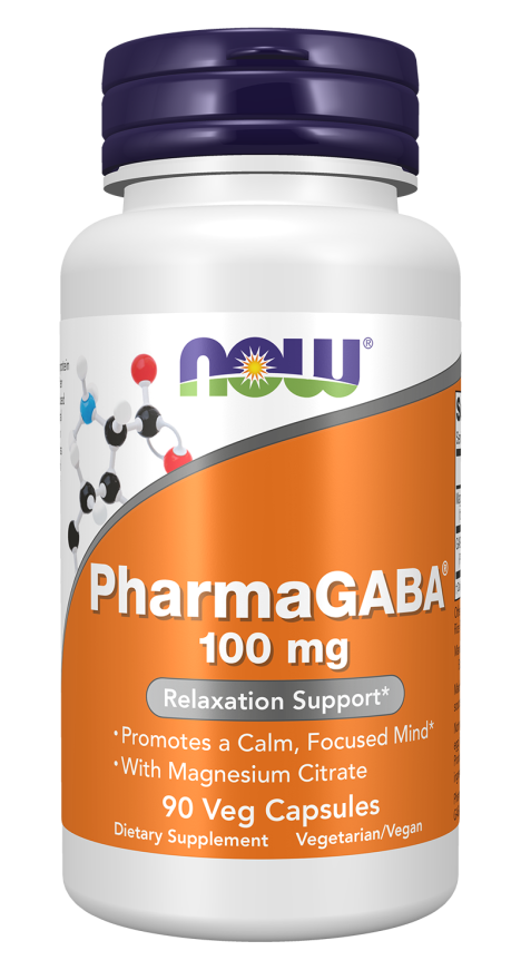 Now PharmaGABA® 100 mg Veg Capsules