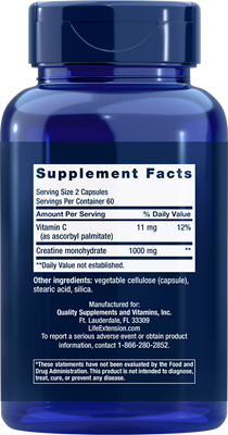 Life Extension Creatine Capsules (120)