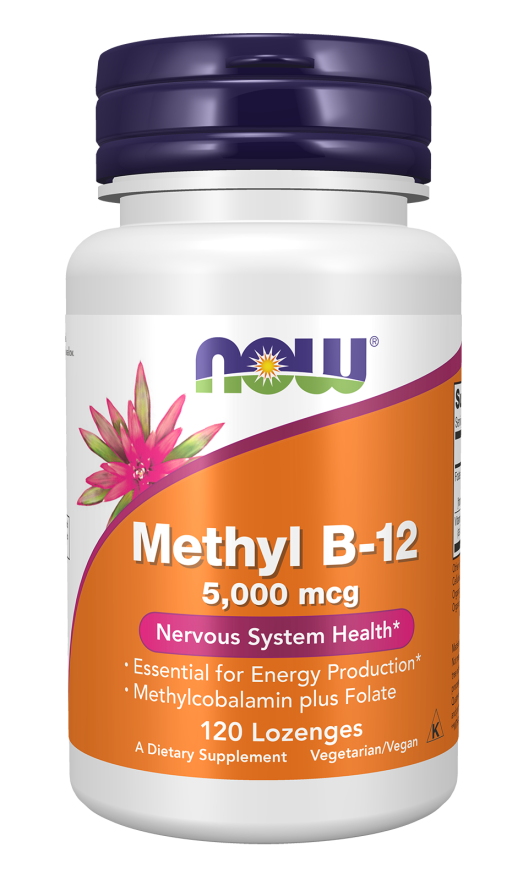 NOW Methyl B-12 5,000 mcg (120 Lozenges)