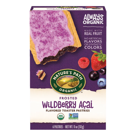 Natures Plus Frosted Wildberry Açai Toaster Pastries, 11 oz Box