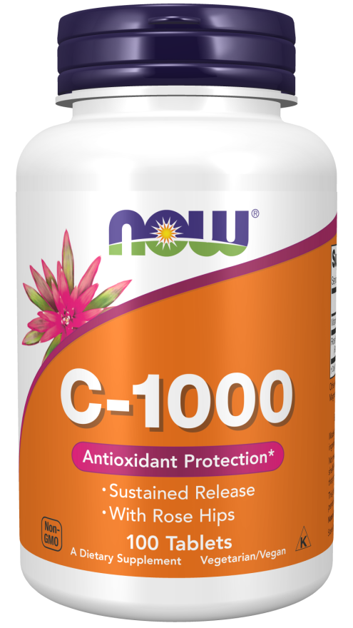 NOW Vitamin C-1000 Sustained Release (100 Tablets)
