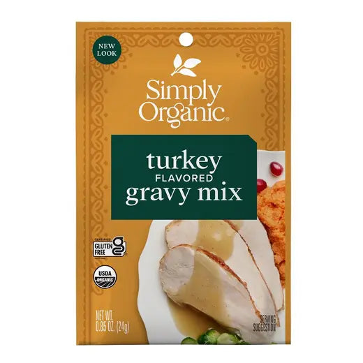 Simply Organic Turkey Flavored Gravy Mix 0.85 oz.