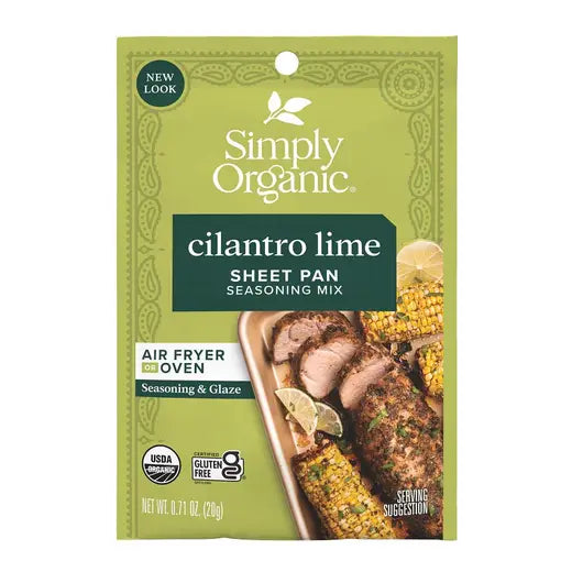 Simply Organic Sheet Pan Seasoning, Cilantro Lime 0.71 oz.