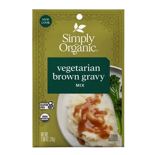 Simply Organic Vegetarian Brown Gravy Mix 1.00 oz.
