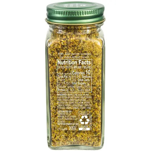 Simply Organic Lemon Pepper Rotisserie Style Seasoning 3.42 oz.
