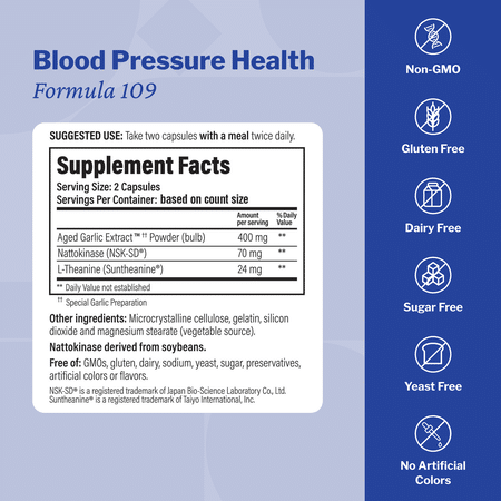 Kyolic Blood Pressure Health Formula 109 (80 Caps)