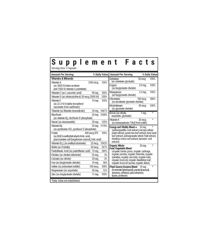 Bluebonnet MAXI ONE WHOLE FOOD-BASED MULTIPLE (Iron-Free)